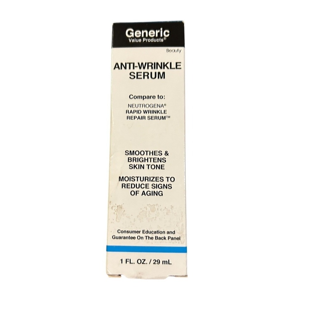 Generic Value Products Anti Wrinkle Serum, Smoothes & Brightens Skin  Tone 1oz
